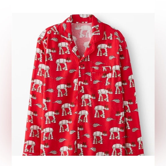 Hanna Andersson Other - Hanna Andersson Red AT-AT Print Pajama Top